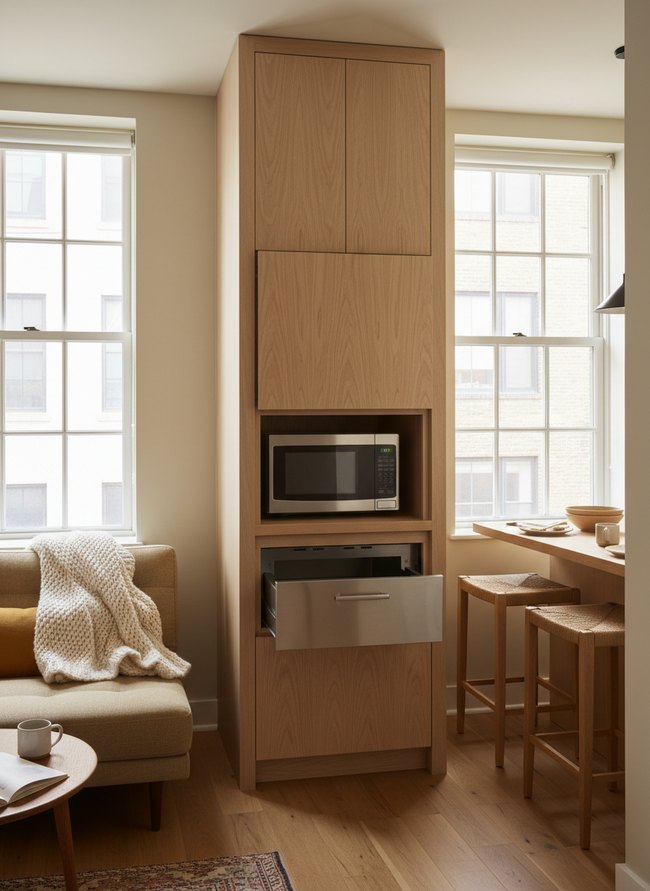 Built-In Microwave Alcove