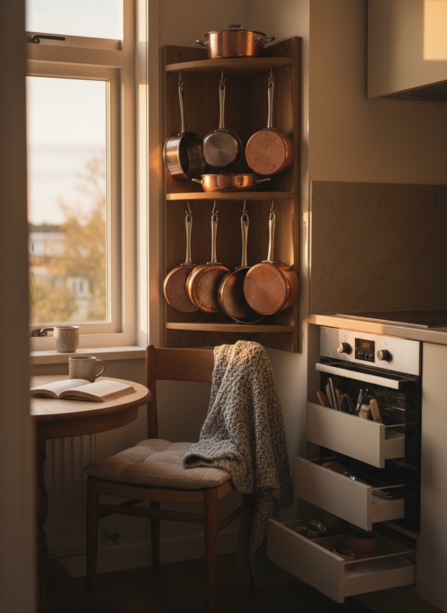 Tiered Corner Pot Shelf
