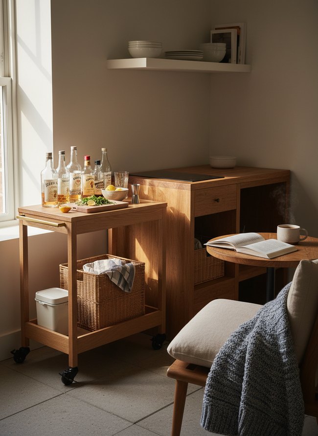 Mini Bar Cart Prep