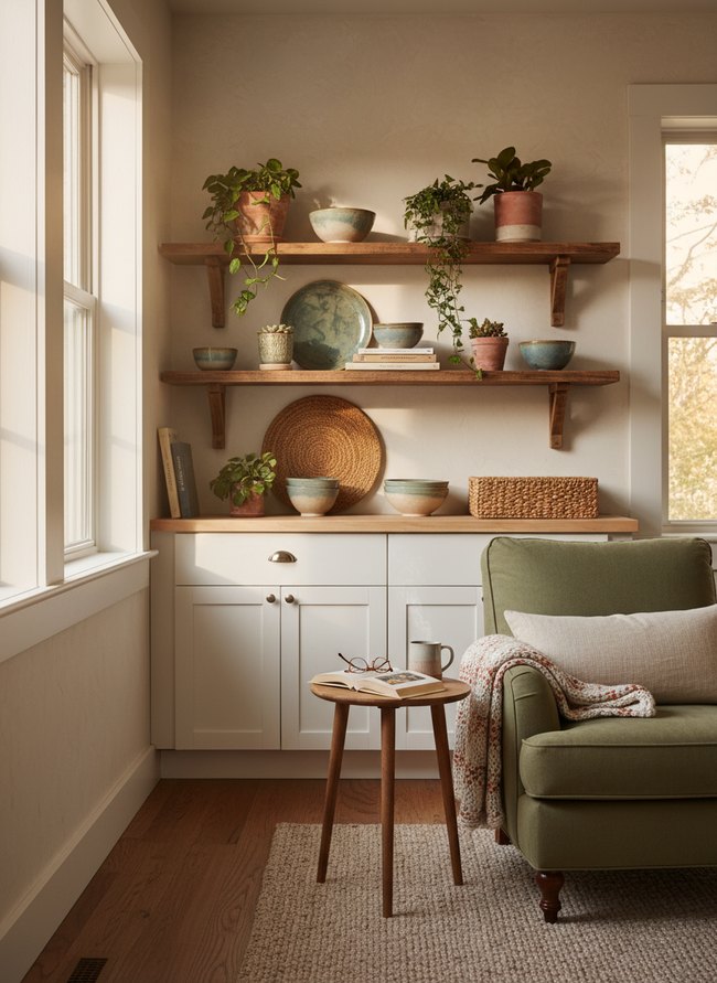 Artful Plant Pot Vignette