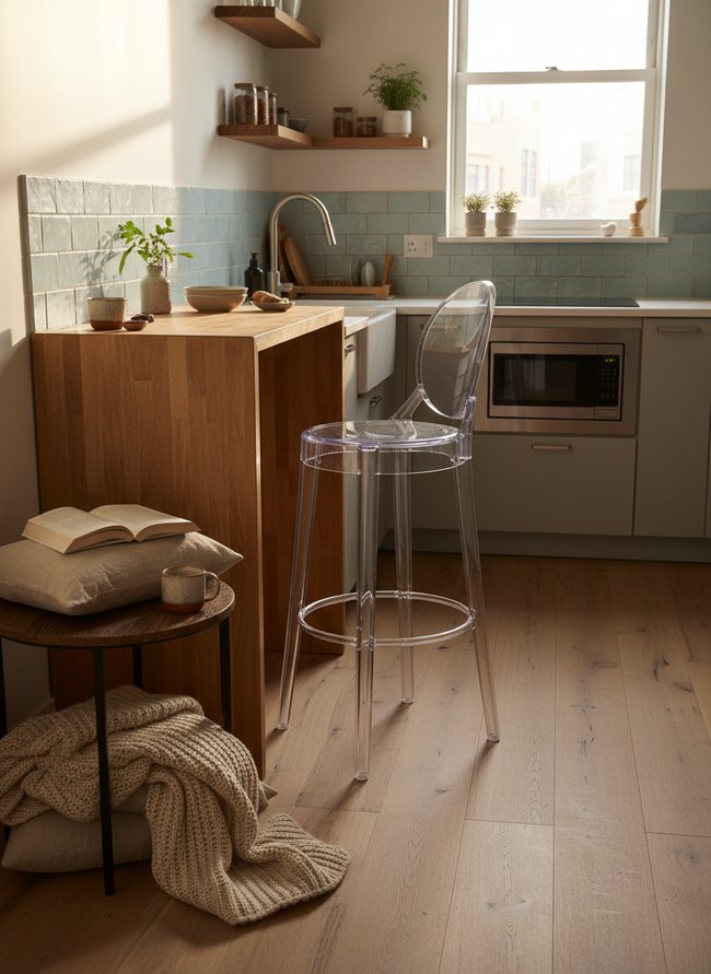 Modern Acrylic Transparent Stool