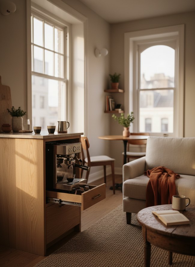 Drawer Style Espresso Bar