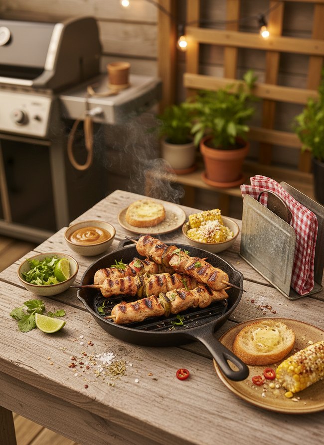 Veranda Barbecue Nook Setup
