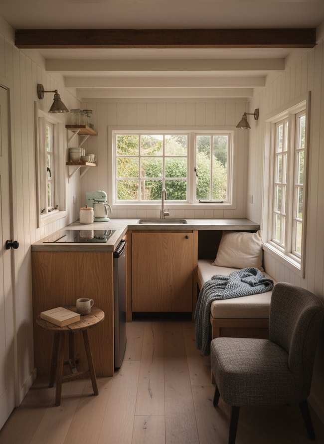 Bright L-Shape Cottage Unit