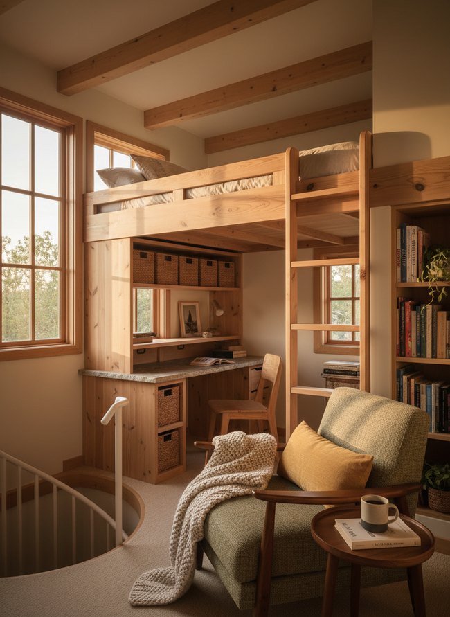 Integrated Storage Loft Bed