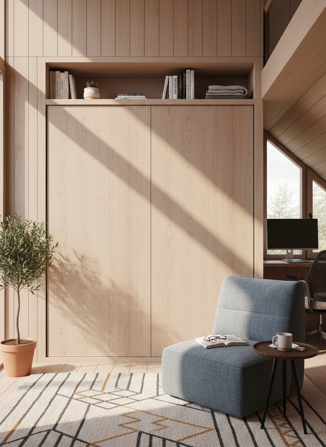 Hidden Storage Wall Bed