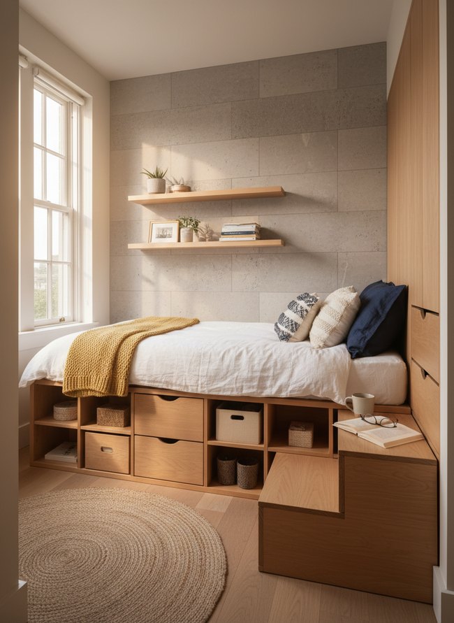 Modular Cube Storage Bed