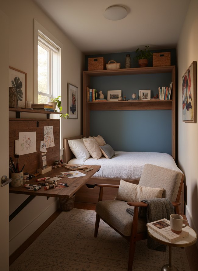 Wall-Mounted Craft Station