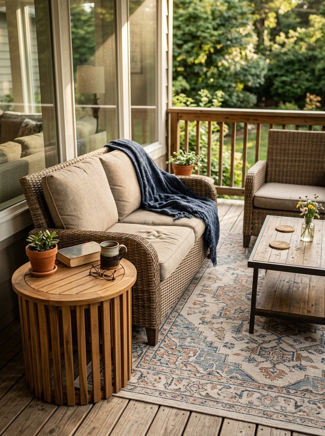 Outdoor Deck Patterned Poly