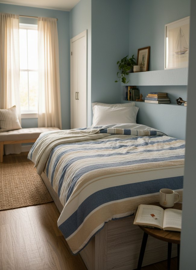 Coastal Stripe Quilt Set