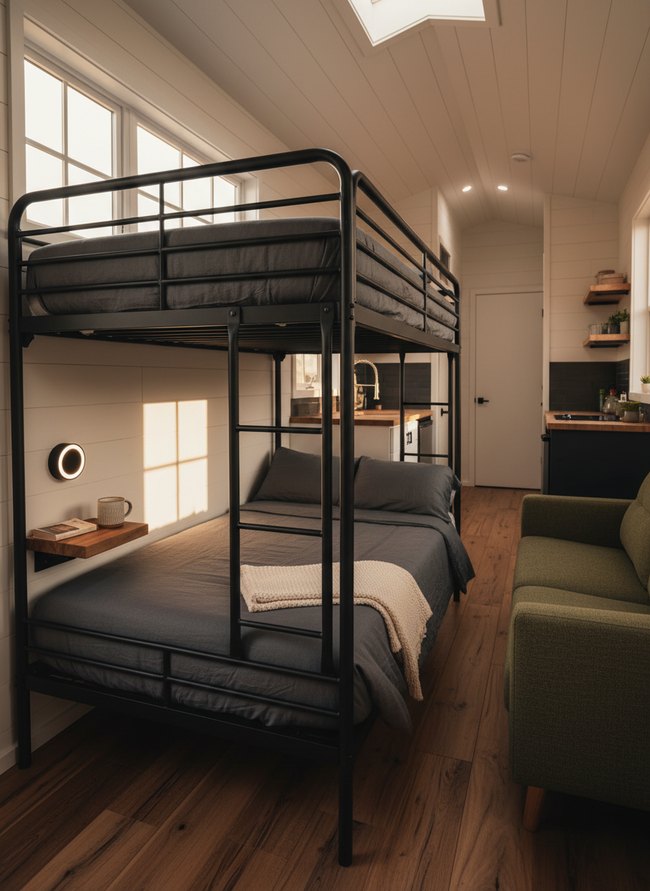 Minimalist Metal Frame Bunk