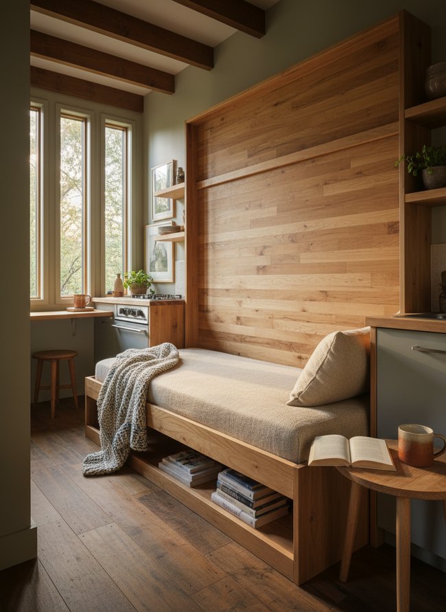 Space-Saving Wall-Mount Daybed