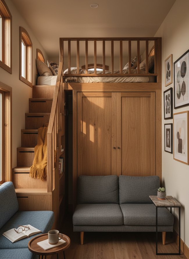 Staircase Storage Loft
