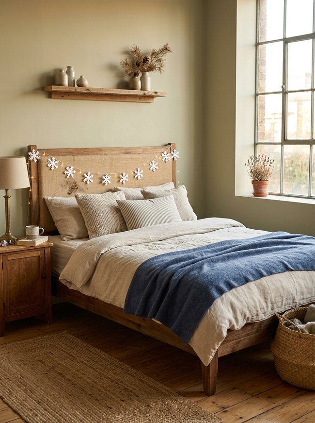 Snowflake Garland Bedscape