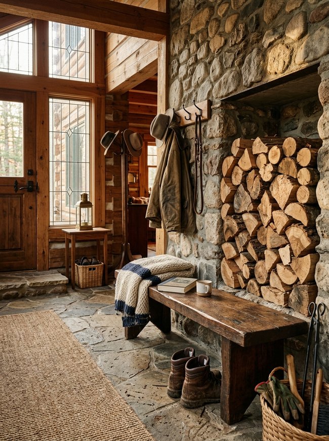 Firewood Stack Entryway