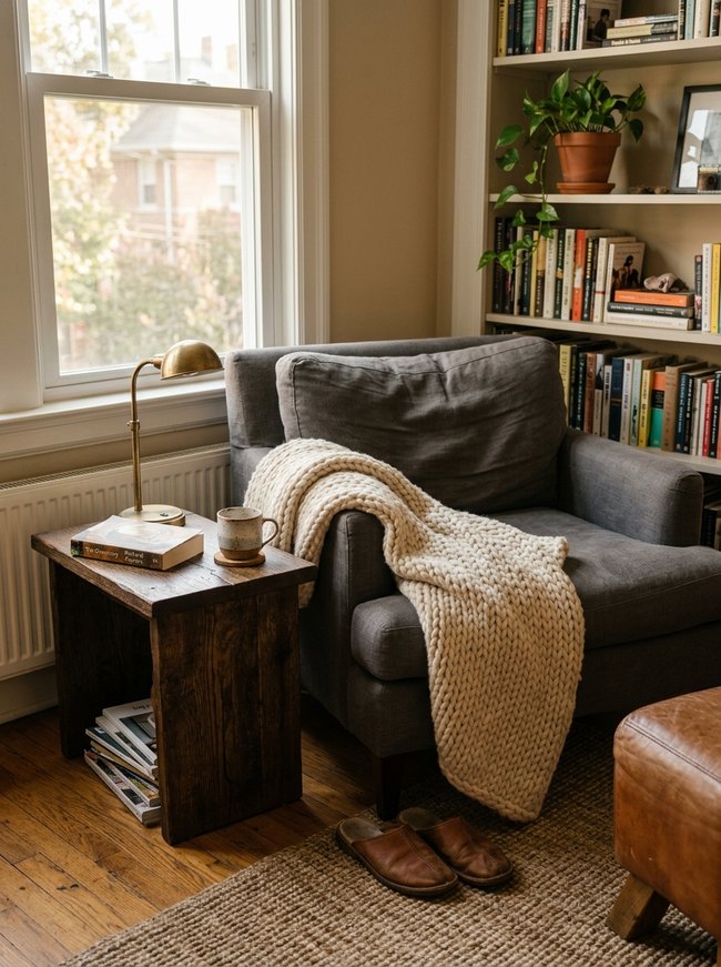 Chunky Knit Accent Throw
