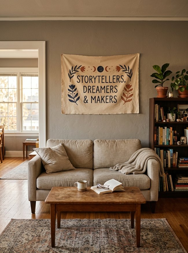 Earthy Tone Fabric Banner