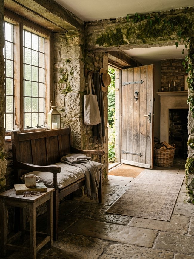 Mossy Stone Entryway