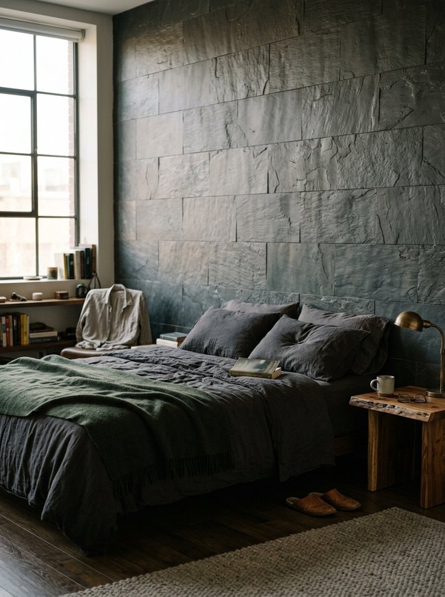 Dramatic Slate Sleeping Chamber