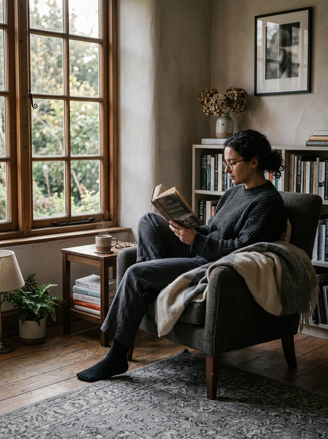 Monochromatic Reading Nook
