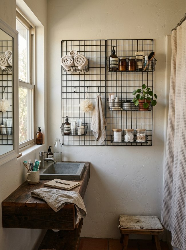 Wire Grid Wall Display