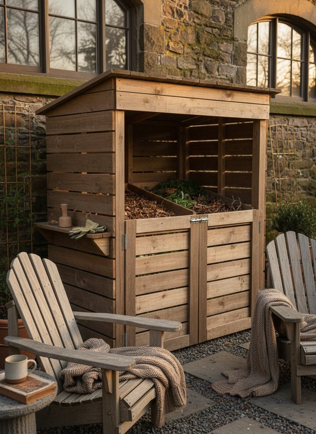 Backyard Compost Bin Enclosure