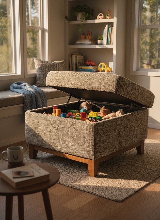 Ottoman Hidden Storage Cubby