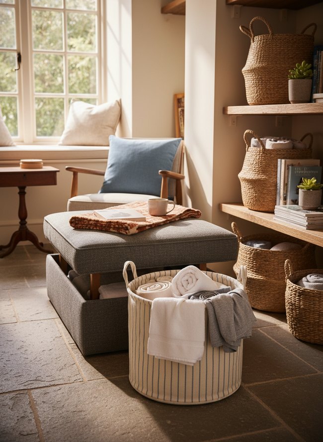 Compact Laundry Hamper Textiles