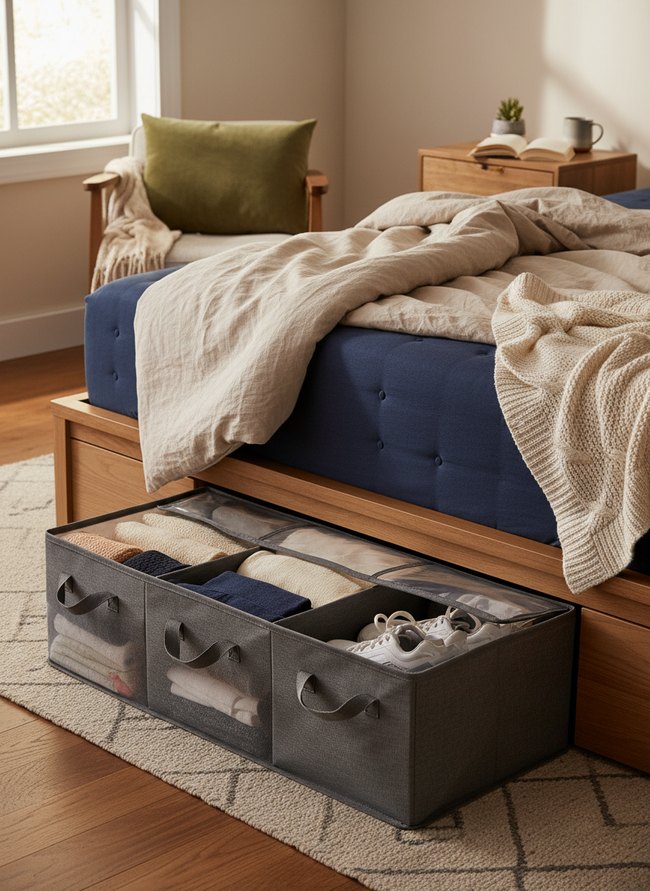 Divided Underbed Storage Case