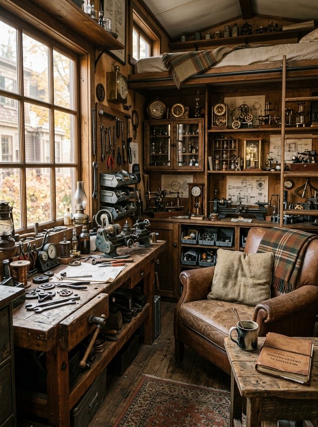 Steampunk Inventor's Workshop