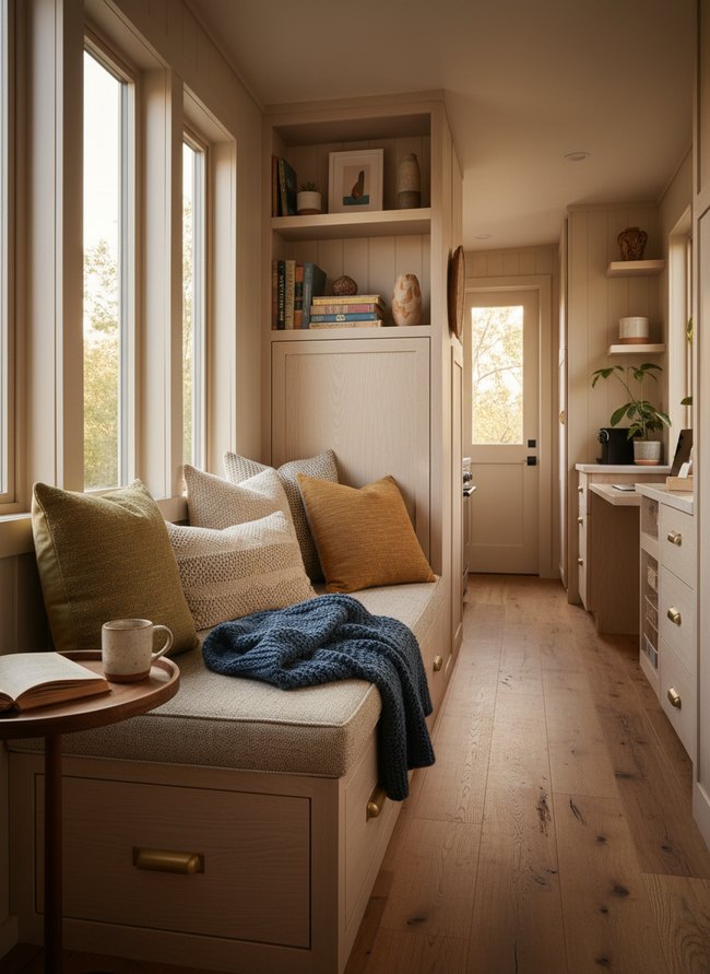 Built-In Banquette Drawers