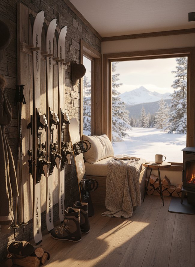 Vertical Ski Rack