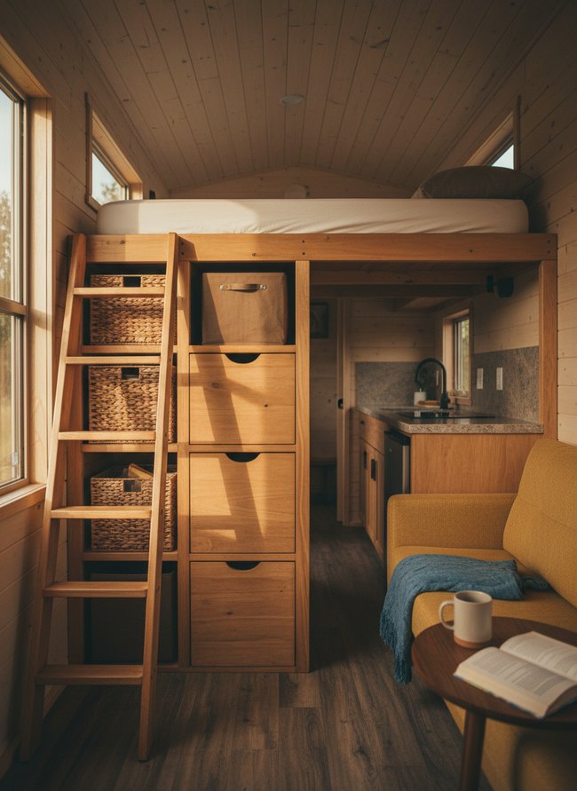 Multi-Tiered Loft Shelving
