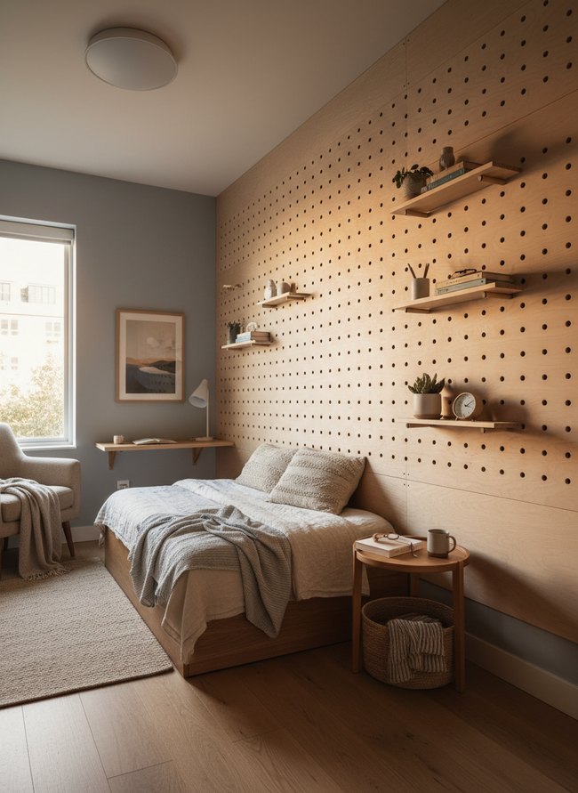 Layered Pegboard Wall System