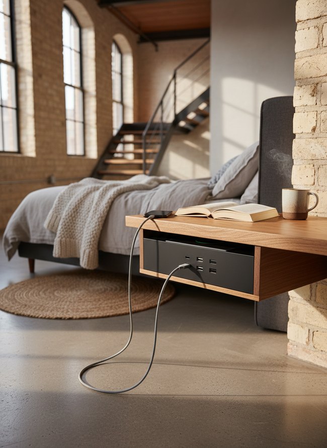 Sleek Under-Cabinet Station