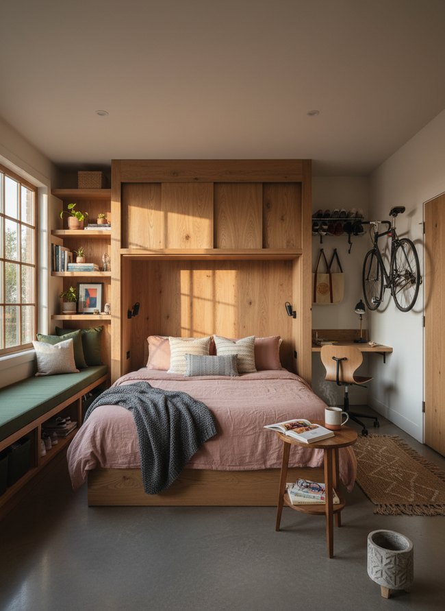 Hidden Bed Panel Room