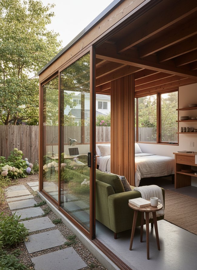 Glass Walled Studio Oasis