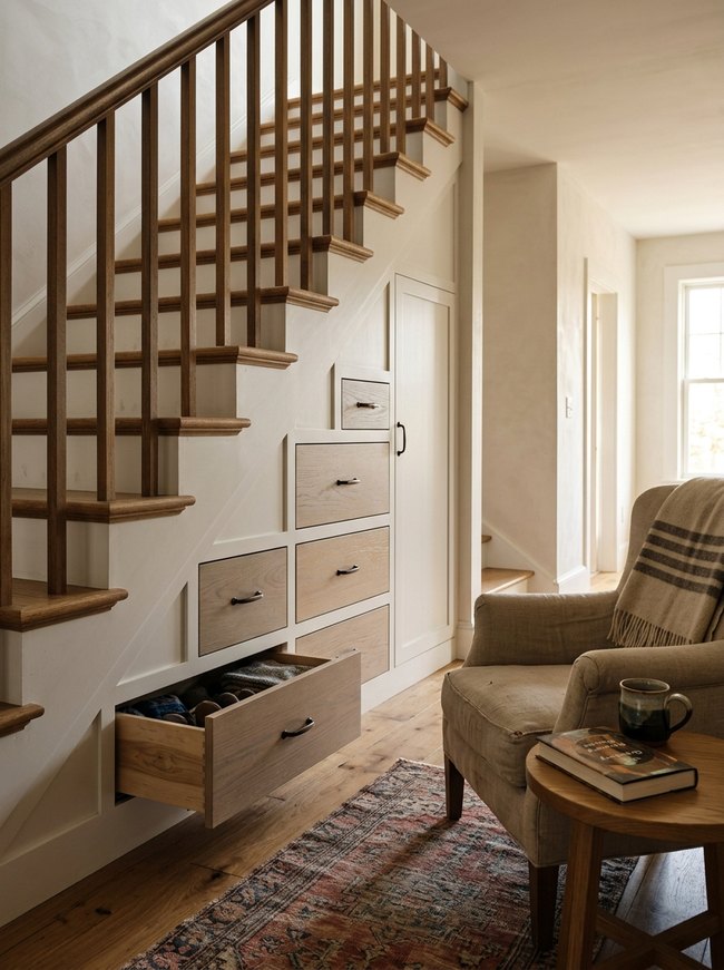 Under-Stair Storage Drawers