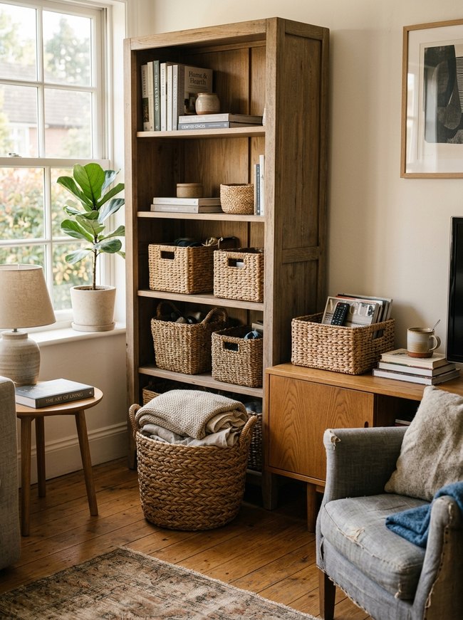 Woven Basket Storage Solution