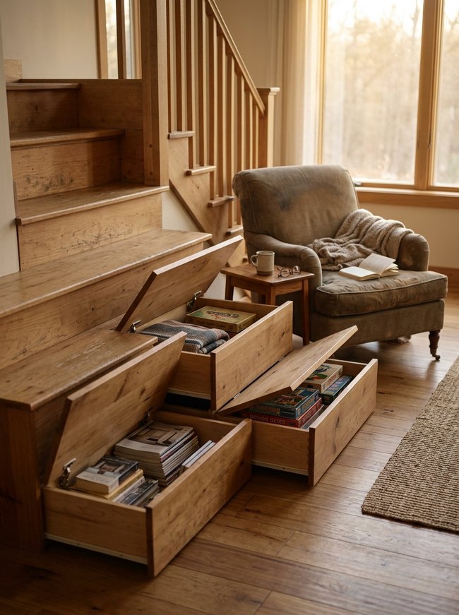 Secret Compartment Lift Stairs