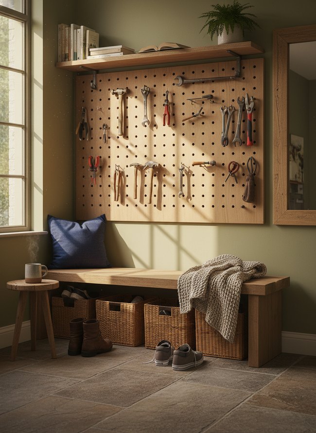 Pegboard Tool Storage