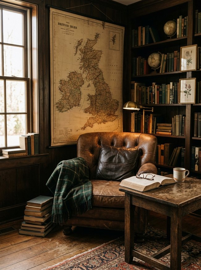 Vintage Map Wall Hanging