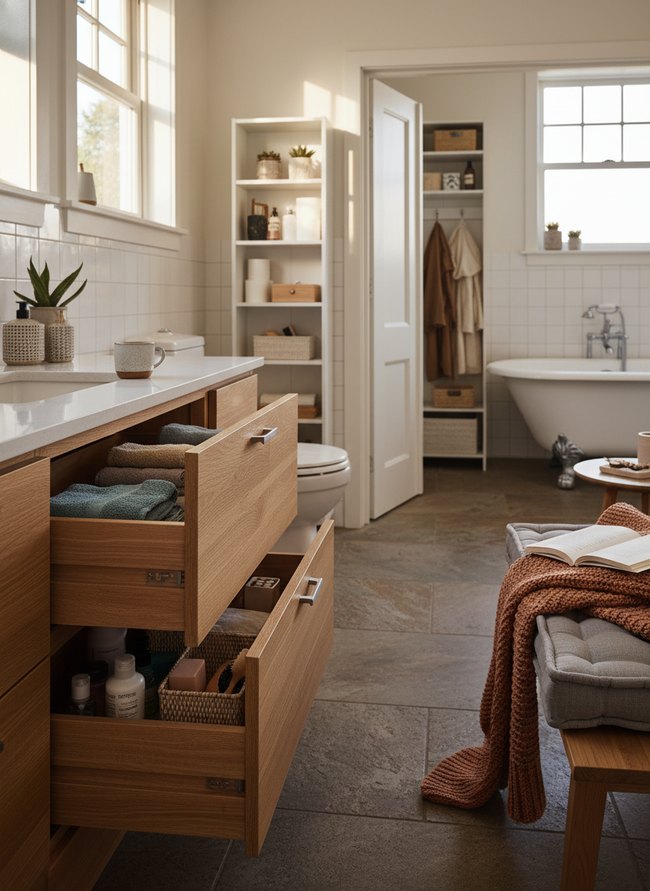 Under-Sink Sliding Drawers