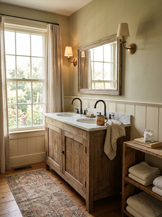 Country Chic Bathroom Vanity