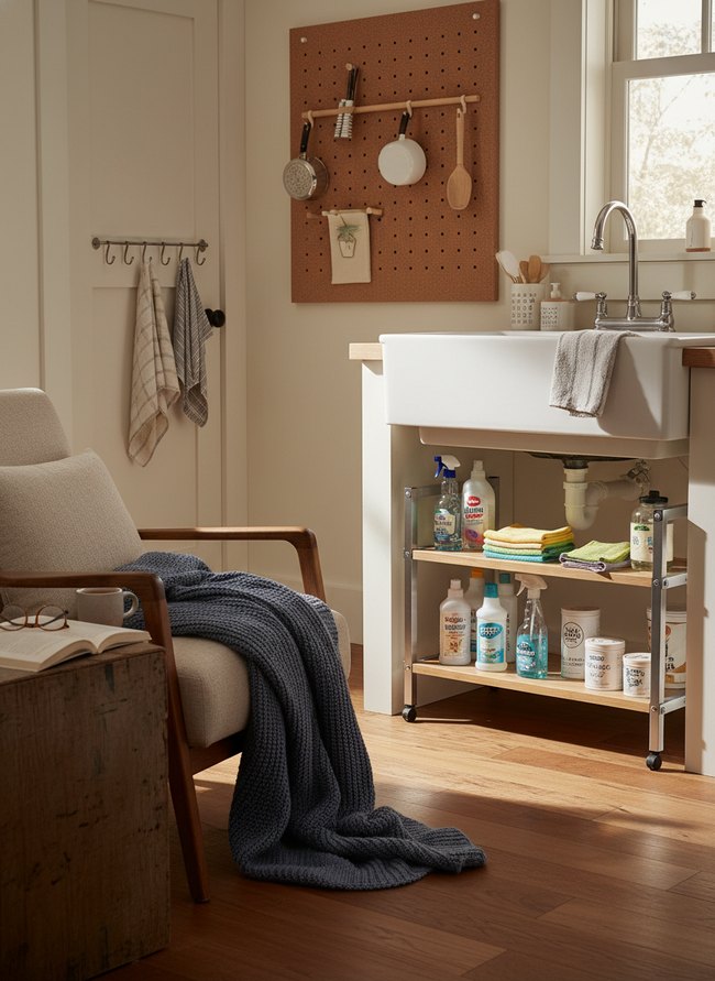Expandable Under-Sink Rack