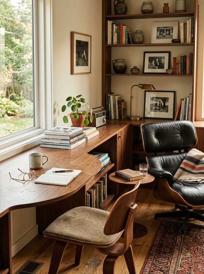 Curved Plywood Workstation