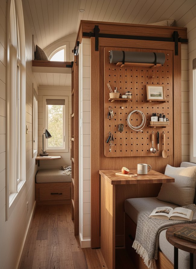 Over-Door Storage Pegboard