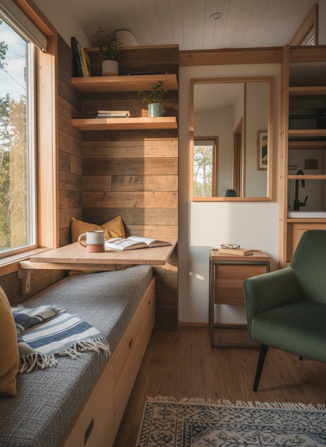 Wall-Mounted Folding Table