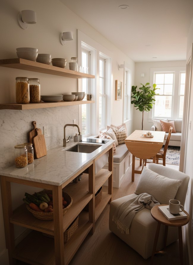 Open Shelf Galley Concept