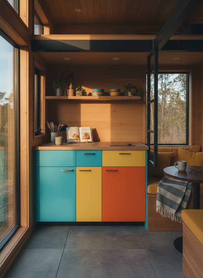 Bright Pop Color Kitchenette